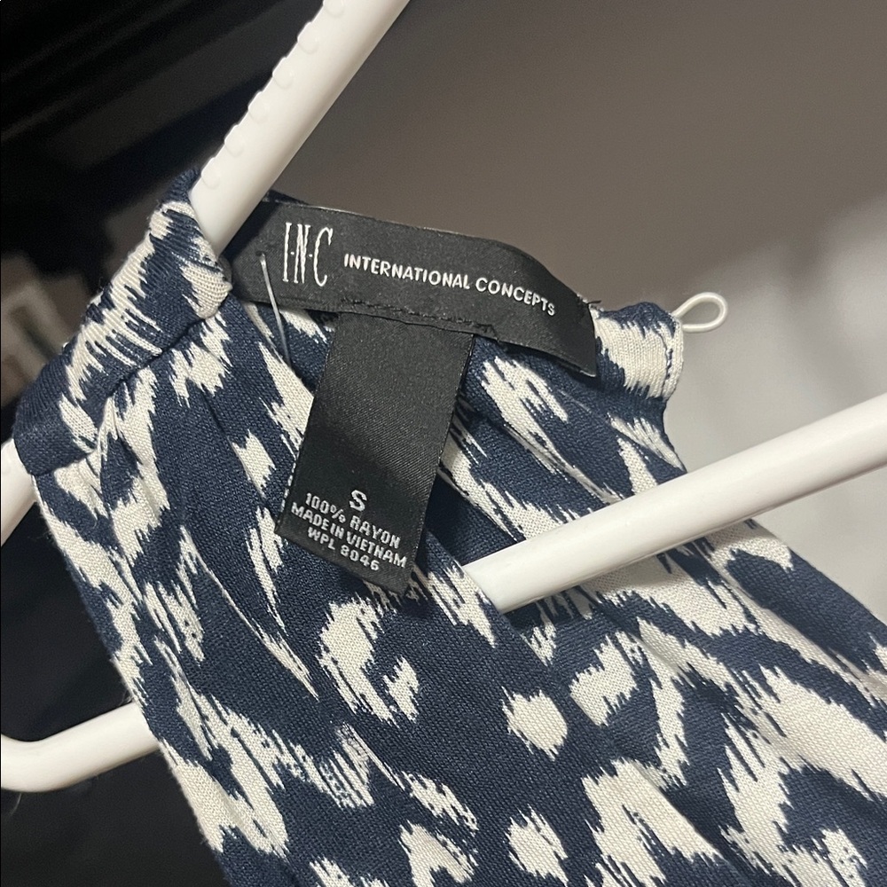 INC International Concepts Black and White Maxi Dress - Picture 2 of 8